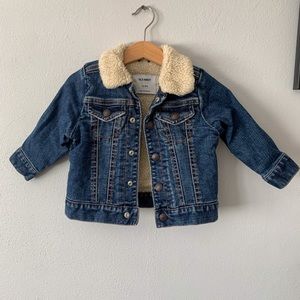 Sherpa lined jean jacket